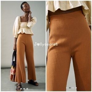 Anthropologie kass wide leg sweater pants
